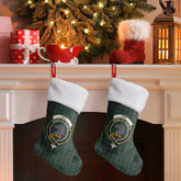 Clan Tait Tartan Crest Christmas Stocking NX76 Tait Tartan Tartan Stocking